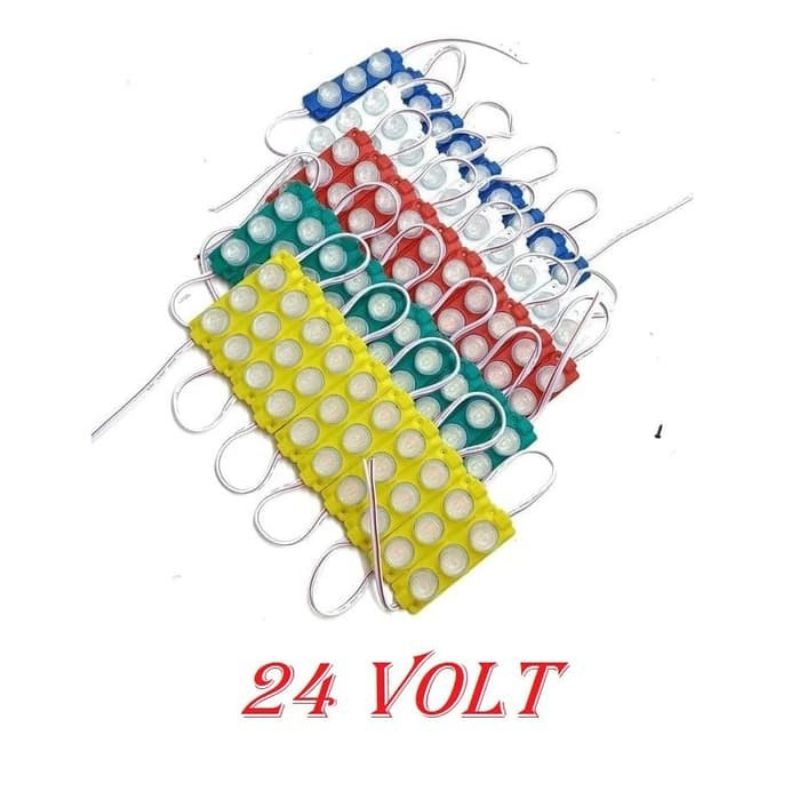 LAMPU LED MODUL 3 MATA BESAR SMD 3030 7520 24V 24VOLT 24 V VOLT 3 WATT VARIASI