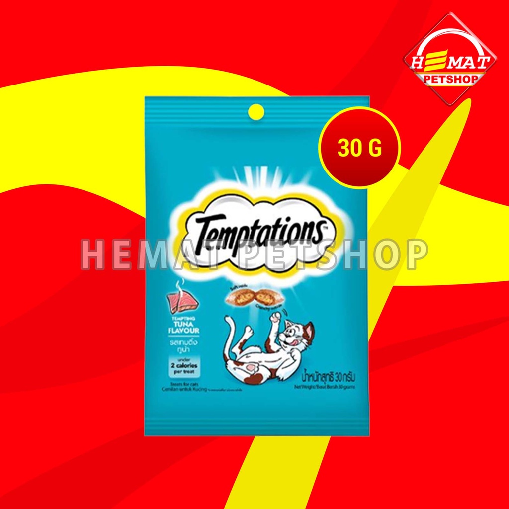 Temptation bites Snack Cemilan Kucing 30 gram All Varian