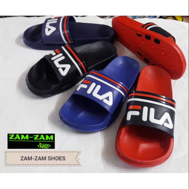  Sandal  sendal karet selop  kokop fila  pria laki laki cowo 
