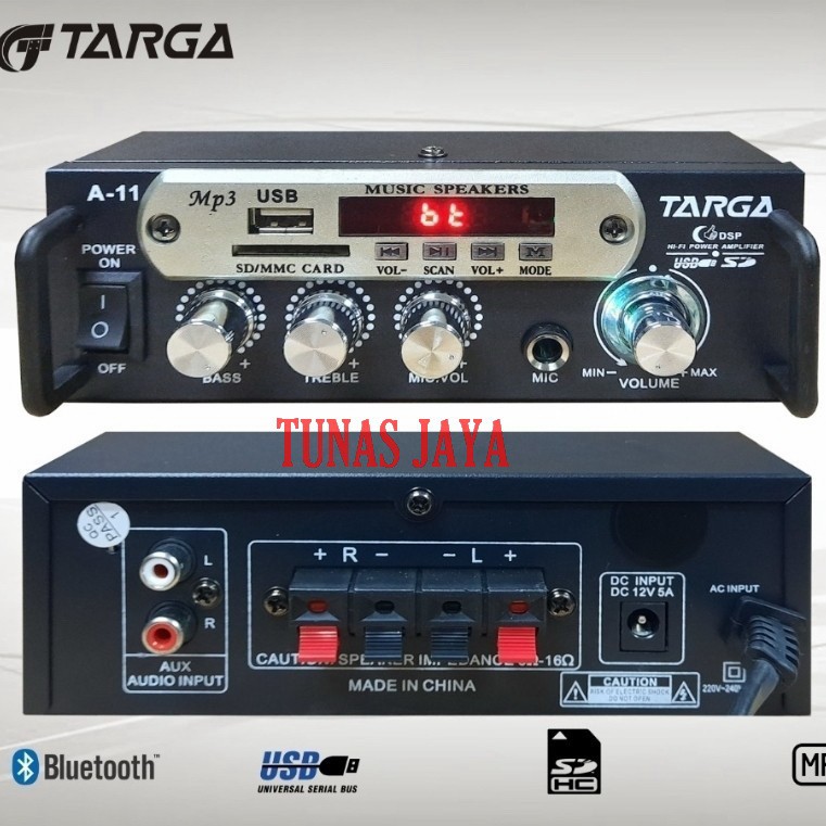 Power Amplifier Targa A11 Original Bluetooth Usb