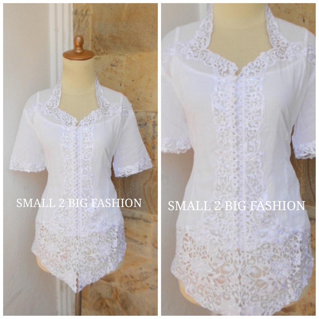 Kebaya modern / kebaya / kebaya putih / kebaya bordir / kebaya encim / kebaya wisuda / kebaya katun