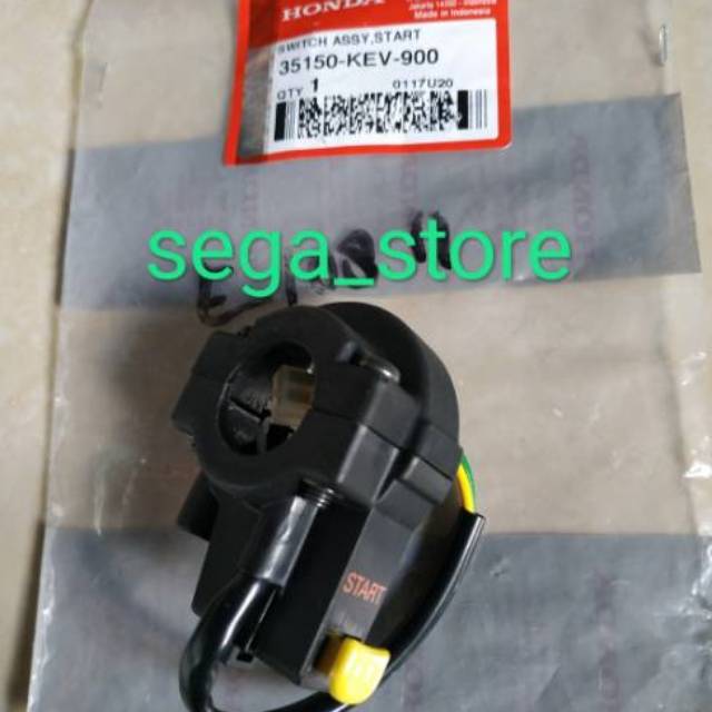 holder kanan tombol saklar stater honda supra x supra fit lama ori original ahm 35150-KEV-900