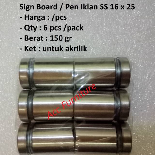 

Sign Board / Pen Iklan 16 x 25 (SS)