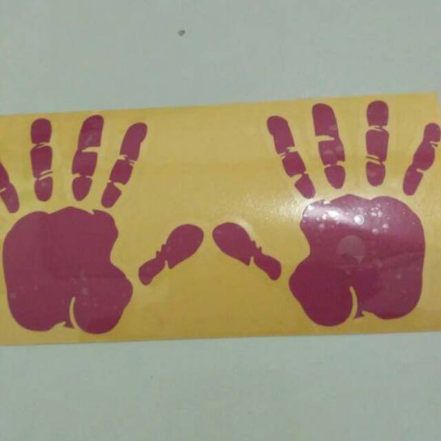 

Cutting sticker telapak tangan