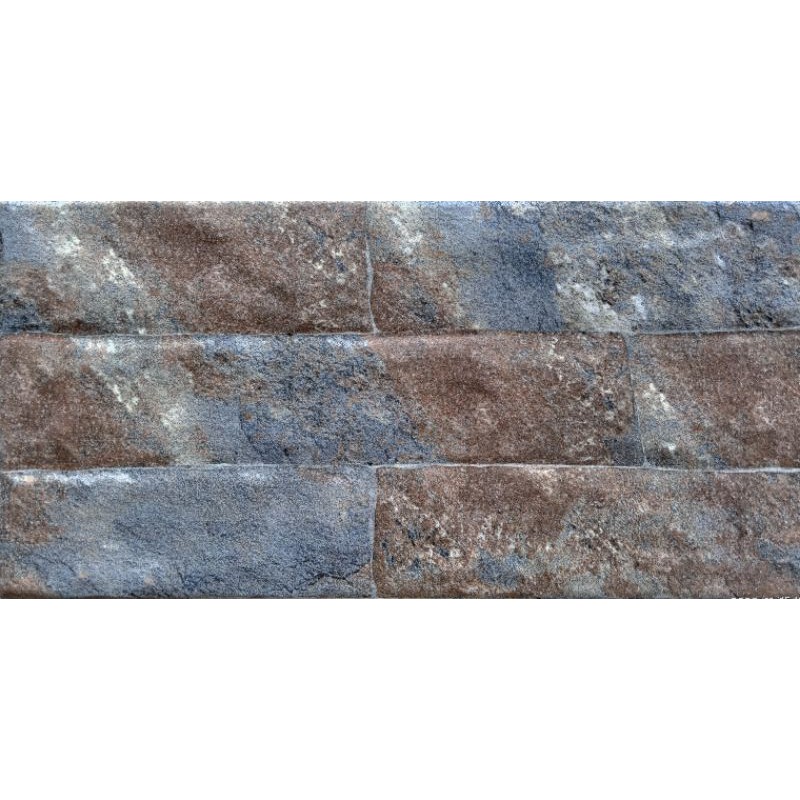 KERAMIK DINDING KIA BATU ALAM HARZ BROWN HD 20X40 KW1