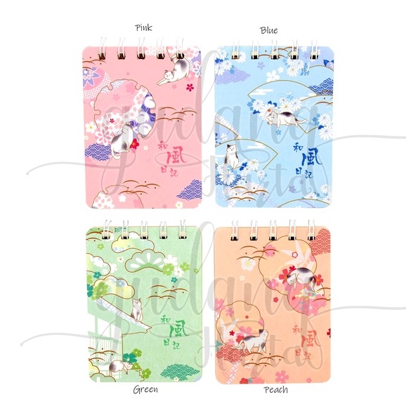 

Notebook A7 Spiral Japan Cat Notepad Motif Kucing Jepang GH 308049