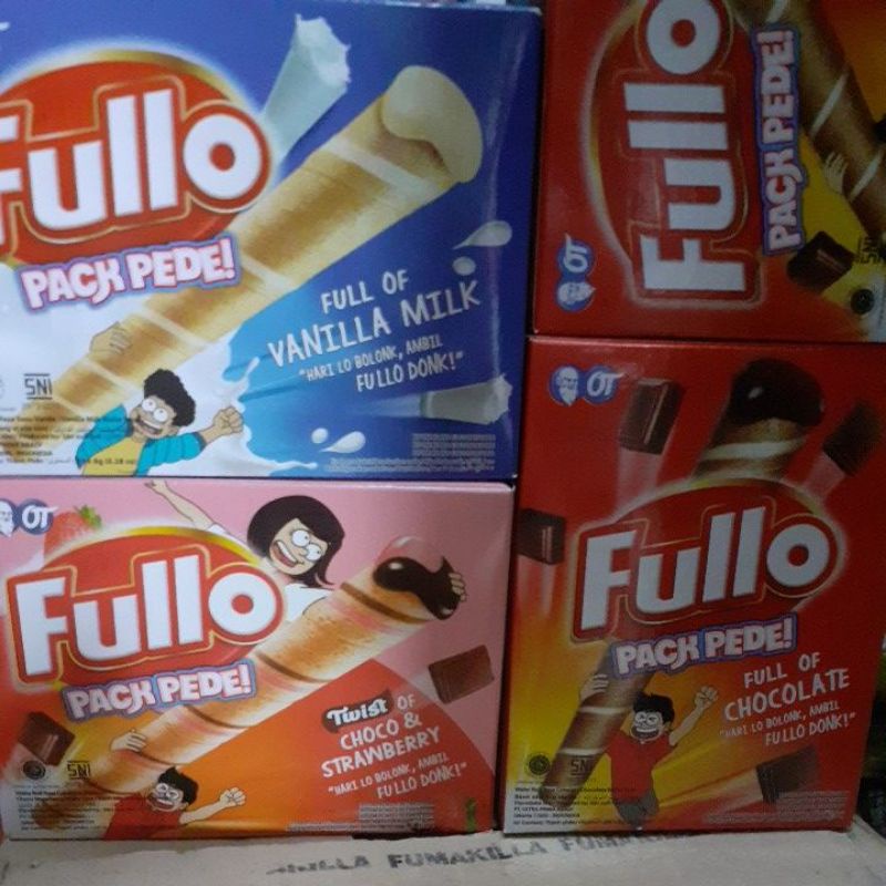 

FULLO RASA chocolate,stroberry,vanilla/1bok isi 24