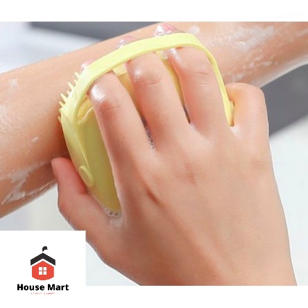 Dispenser Brush Silicone Sikat Penggosok Badan 2 in 1 Sikat Silikon Mandi