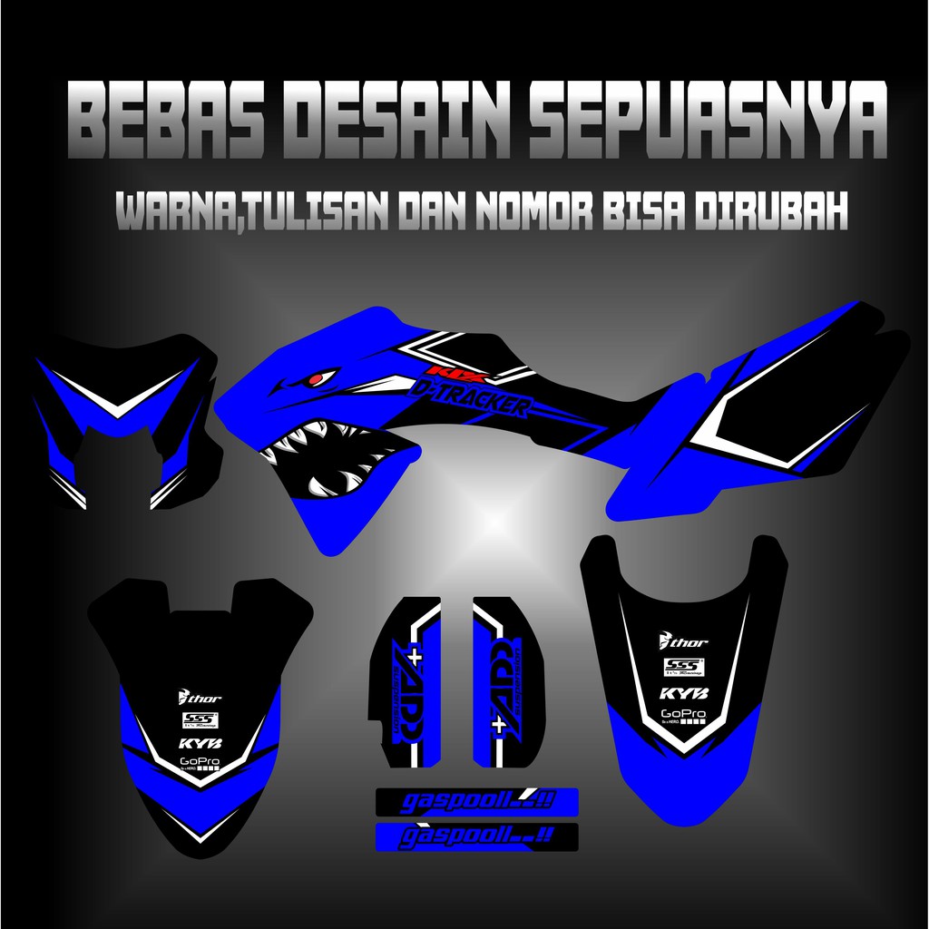 STIKER DECAL KLX BF HIU DECAL DTRACKER KLX OLD KLX S DECAL KX CUSTOME DECAL MURAH KLX BF 15