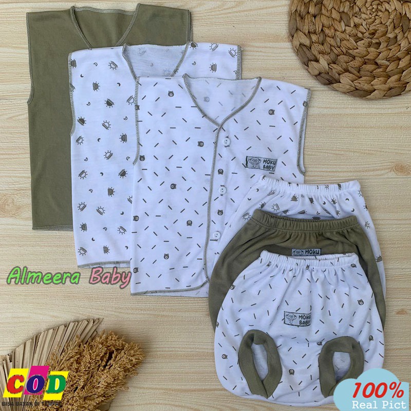 Isi 18 PCS Paket Lahiran Bayi Baru Lahir Gif Set Bayi Usia 0-3 Bulan Seri Army Almeera Baby and Kids