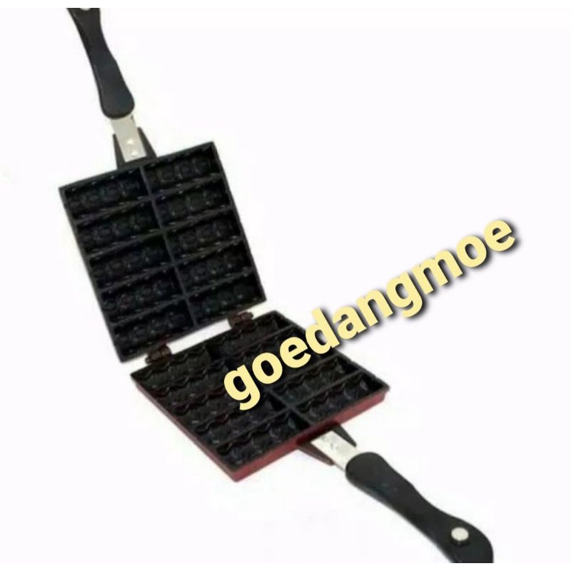 SUGGO Cetakan kue sate waffle wafel Double side pan