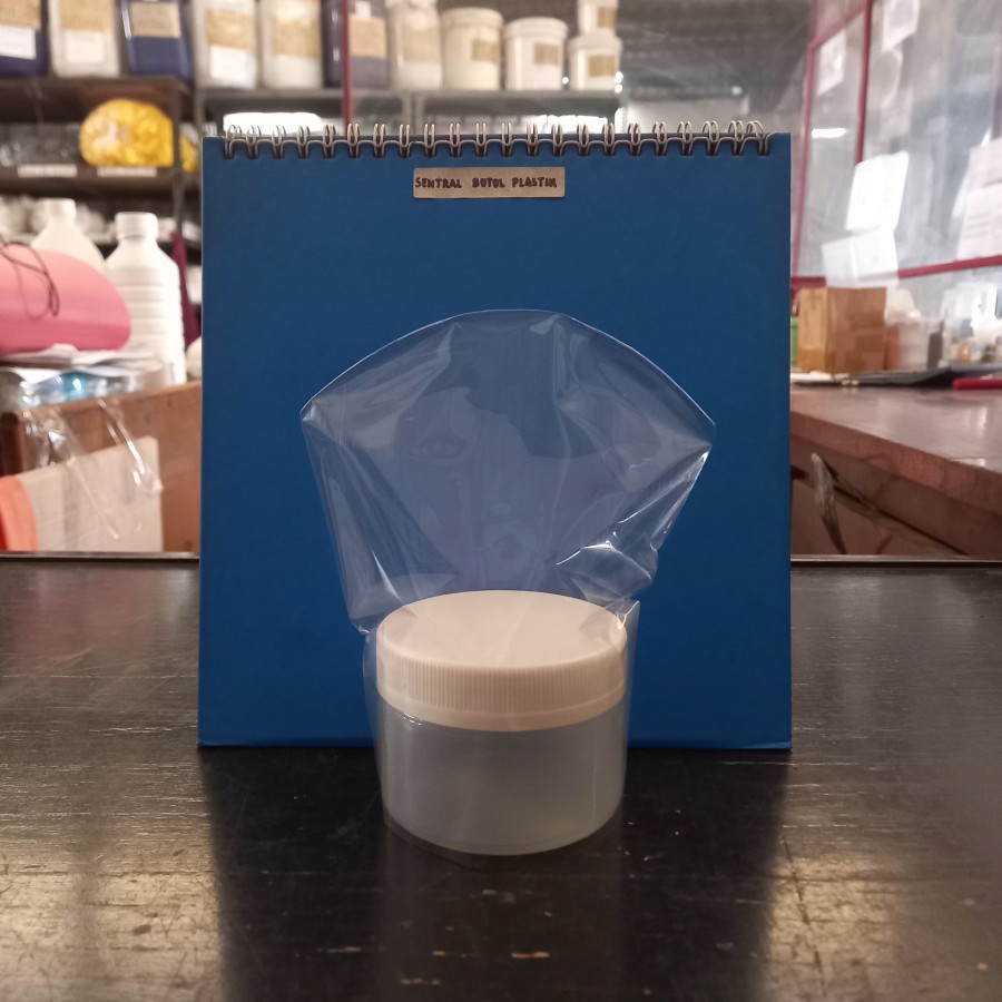 Shrink Wrap Segel Plastik Lengkung Pot Dahak Sputum 100ML