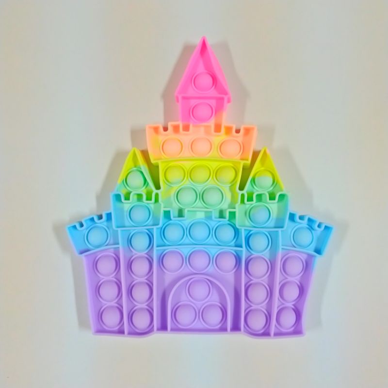 Pop It Natal Christmas Santa Claus /Mainan Fidget Toys Sinterklas Natal Castle-5