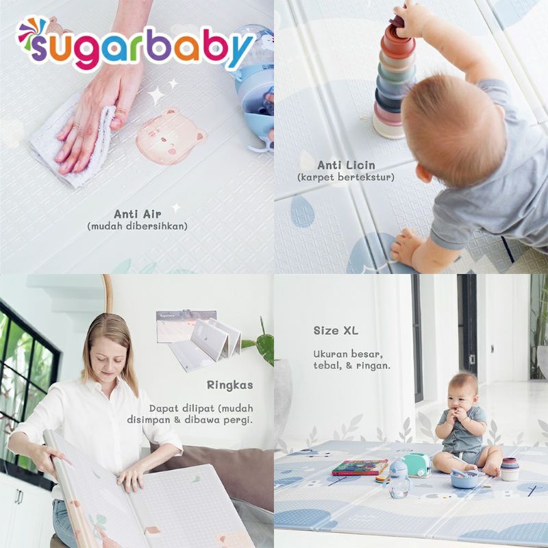 Sugarbaby Foldable Baby Playmat/Karpet Baby (WAJIB AMBIL BUBBLE WRAP)