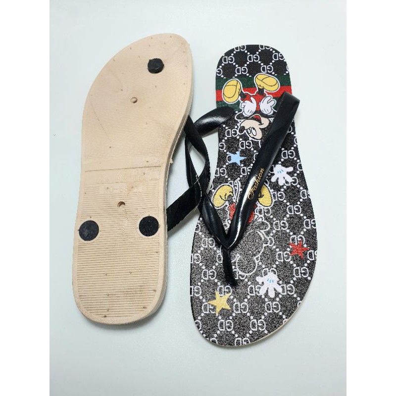 SANDAL JEPIT WANITA KARET MICKEY MOUSE 8831 FASHION