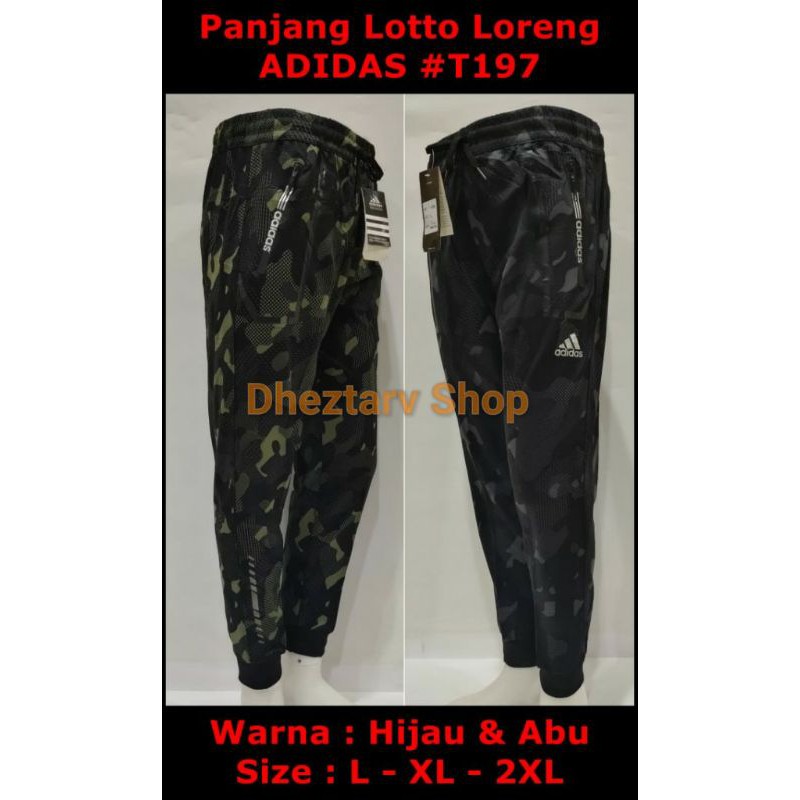 CELANA TRAINING Army ADIDAS JOGGER PANJANG SPORT GYM RUNNING IMPORT
