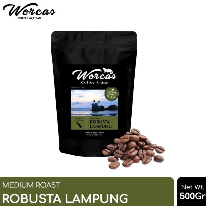 

[COD] WORCAS Kopi Robusta Lampung 500 Gram - Medium Roast [COD]