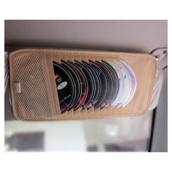 Tempat CD Sun Visor Mobil Kartu VCD DVD Cars Organizer Interior Holder