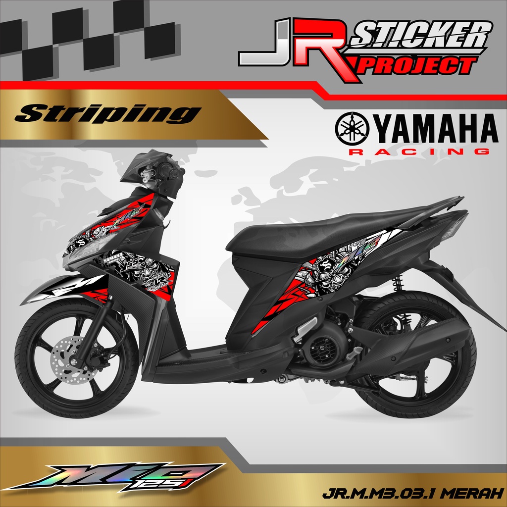 Striping Variasi Mio Z / Mio M3 -Mio 125 Stiker Sticker Skotlet Motor List Body RACING 002