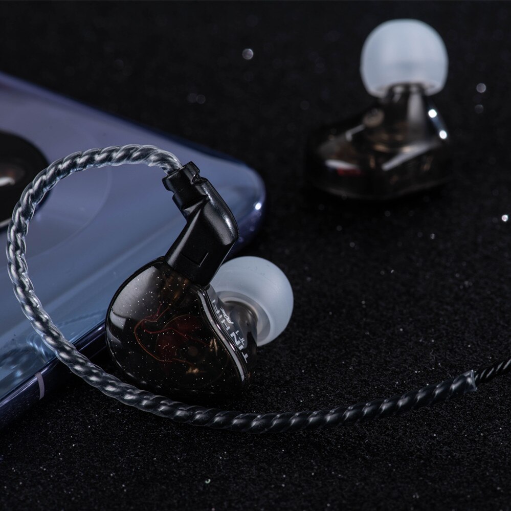 Tinhifi T1 Plus Earphone In Ear Dinamis Dengan Konektor 2 Pin Untuk Olahraga / Lari T4 / T2 / P2