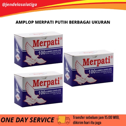 

Amplop Merpati 100 Gummed Envelope Warna Putih Berbagai Ukuran