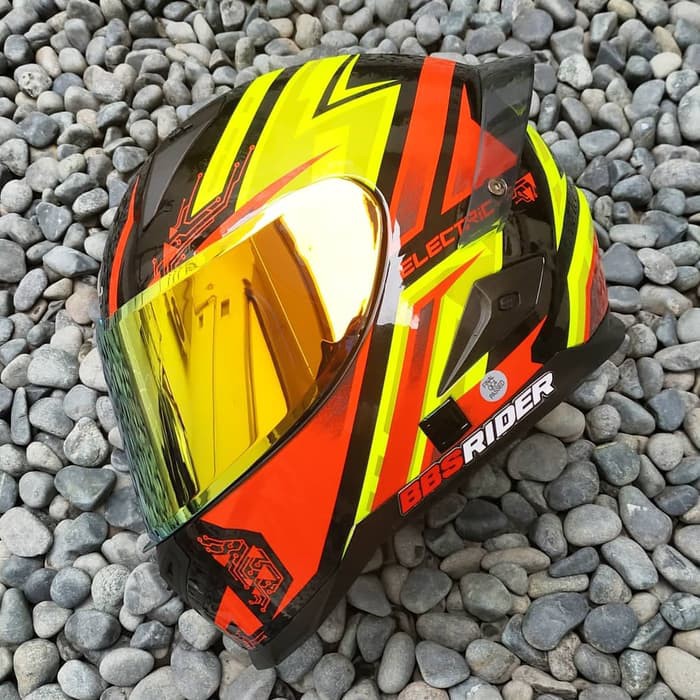 Helm Snail FFS1 Electric Red Fluo Yellow