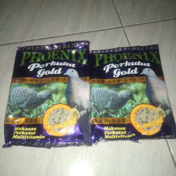 Phoenix Perkutut Gold Makanan Pakan Burung Anti Stress Ginseng Murah