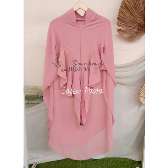 sansanhijab Hijab Khimar Namira – Ceruty Babydoll Premium, Ringan &amp; Menawan