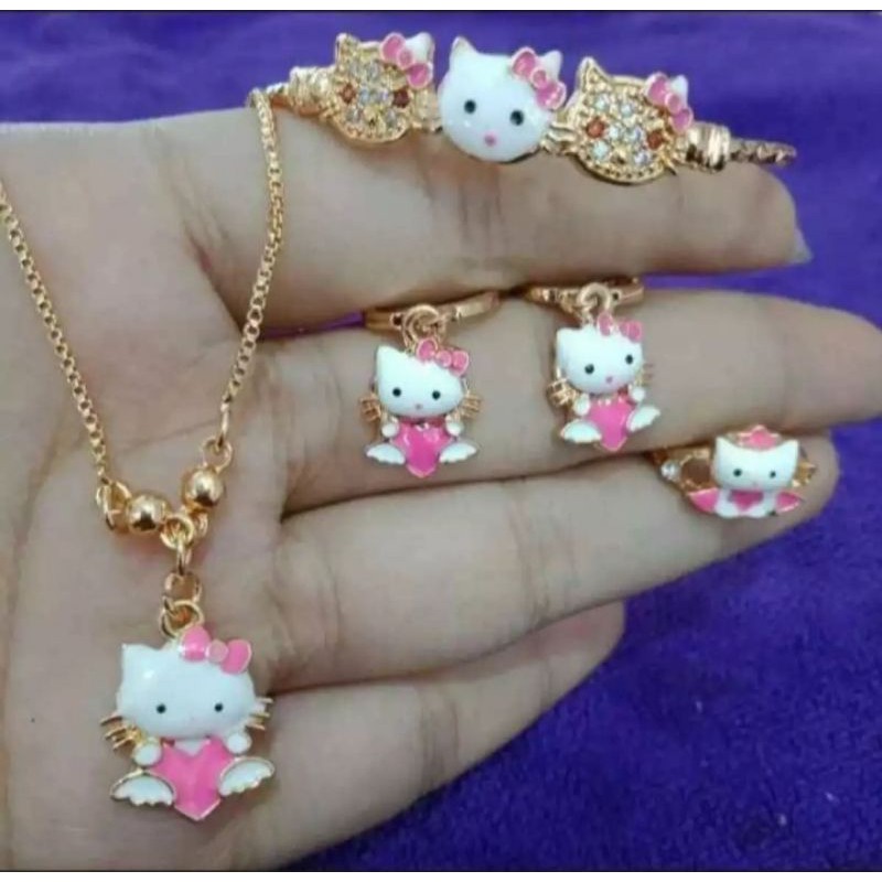 set perhiasan anak hello Kitty