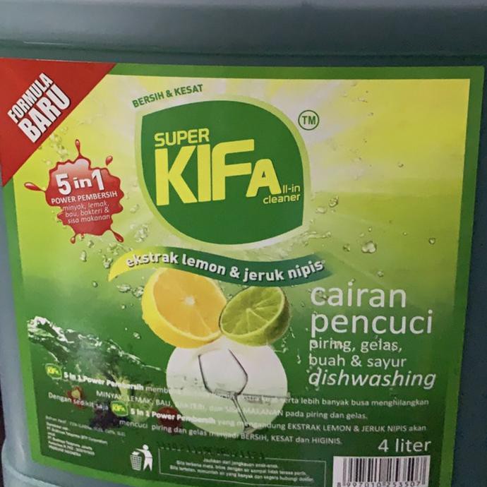 Super Kifa Sabun Cuci Piring, Buah & Sayur 4L