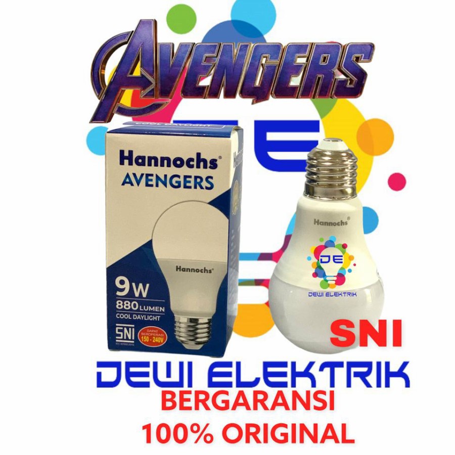 Lampu Led Hannochs Avengers9 Watt Cool Daylight