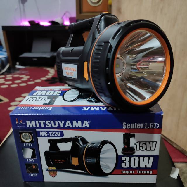 Mitsuyama MS 1220 senter 30 watt led torch light emergency handlight