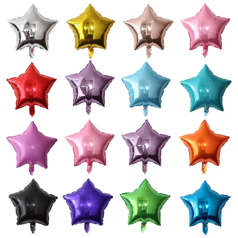 balon foil star  balon balon huruf  balon latex balon ulang tahun 40cm Balon foil bintang