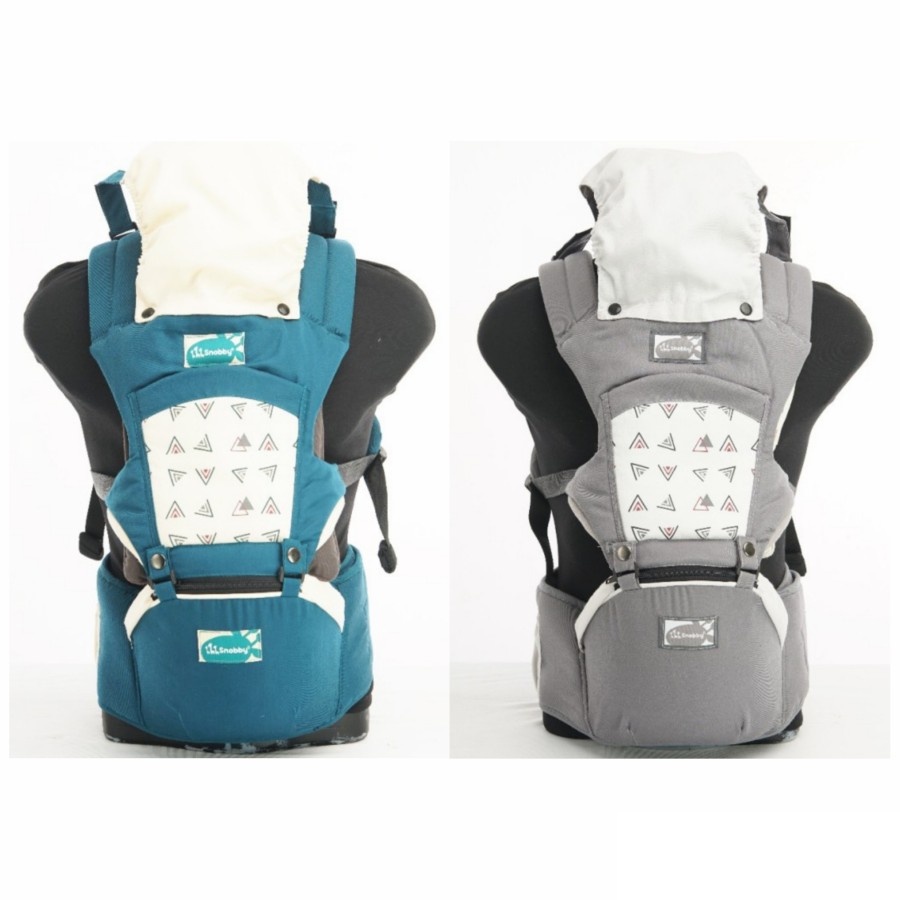 Gendongan Hipseat Bayi / Gendongan Duduk / Gendongan Depan Snobby Hip Seat 6 Posisi TPG5745 + Saku Aplikasi Ivory Series