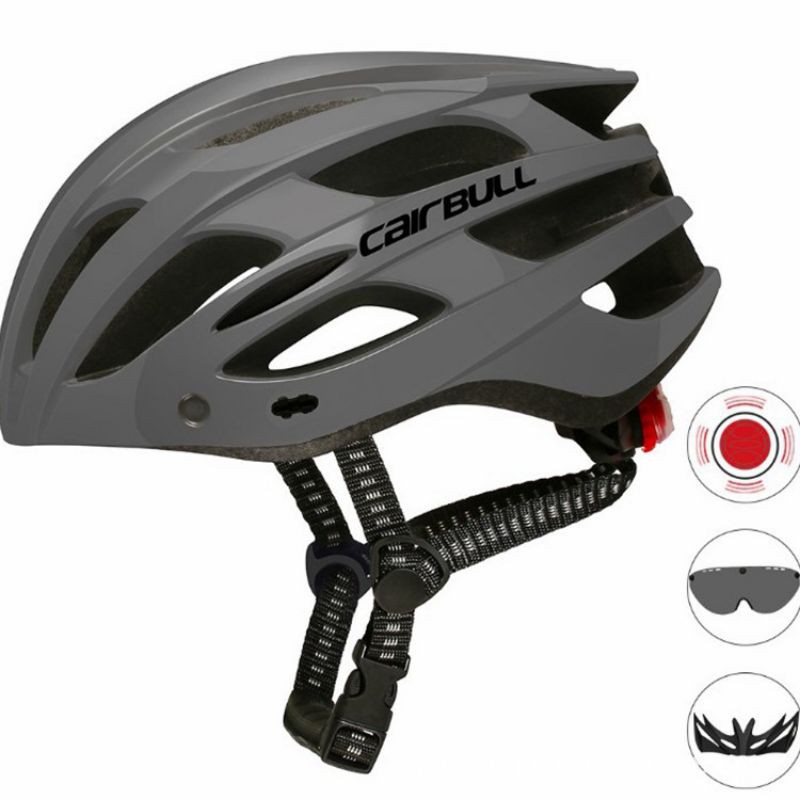 Helm sepeda CAIRBULL SPARK CB-10 sunglass and led helm sepeda lampu kacamata