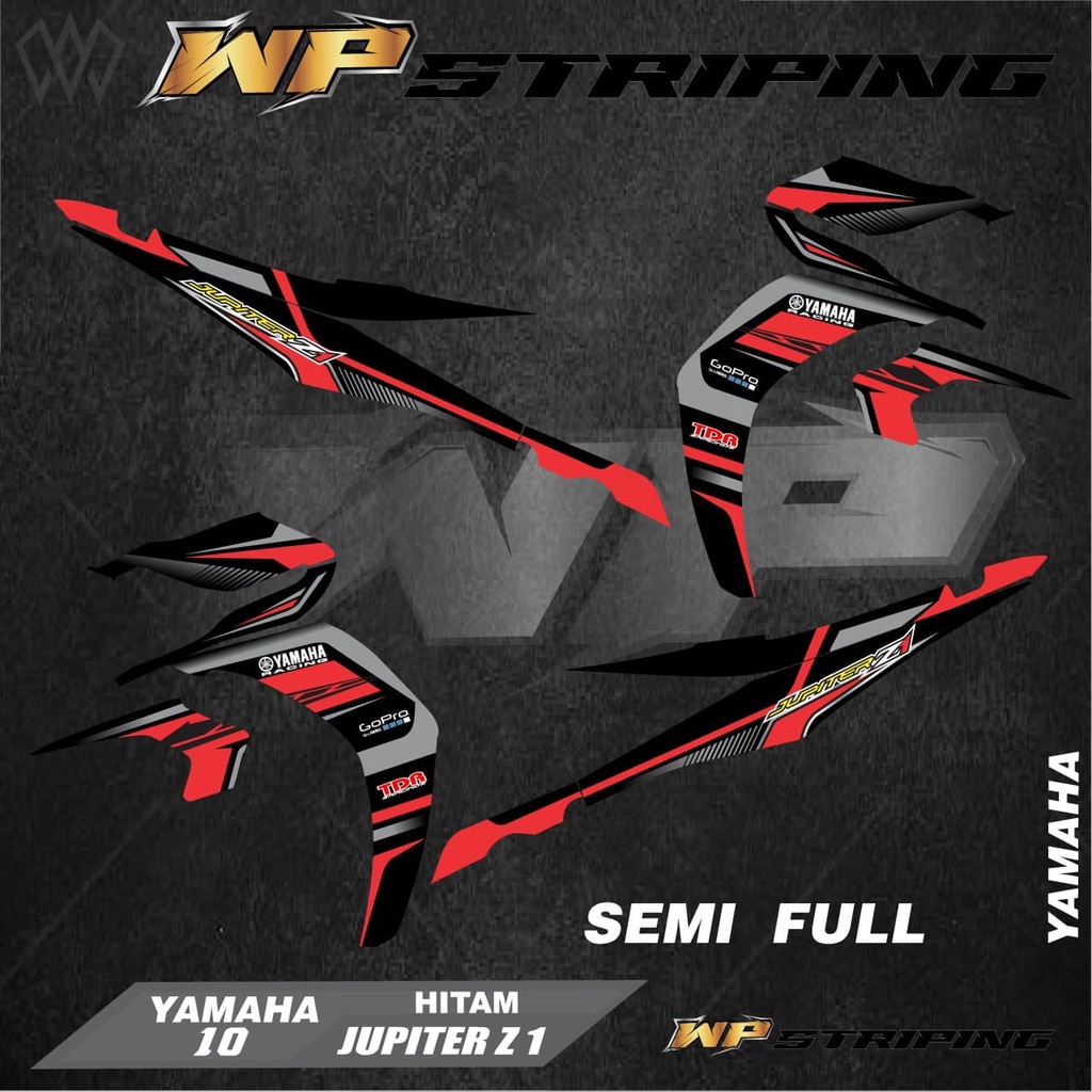 STRIPING JUPITER Z1 - STICKER STIKER VARIASI LIST SKOTLET MOTOR JUPITER Z1 - 10