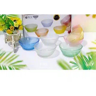 MANGKOK MANIK/MANGKOK KACA MANIK/MANGKOK KACA PELANGI MANIK/MANGKOK KACA WARNA/MANGKOK PELANGI SET