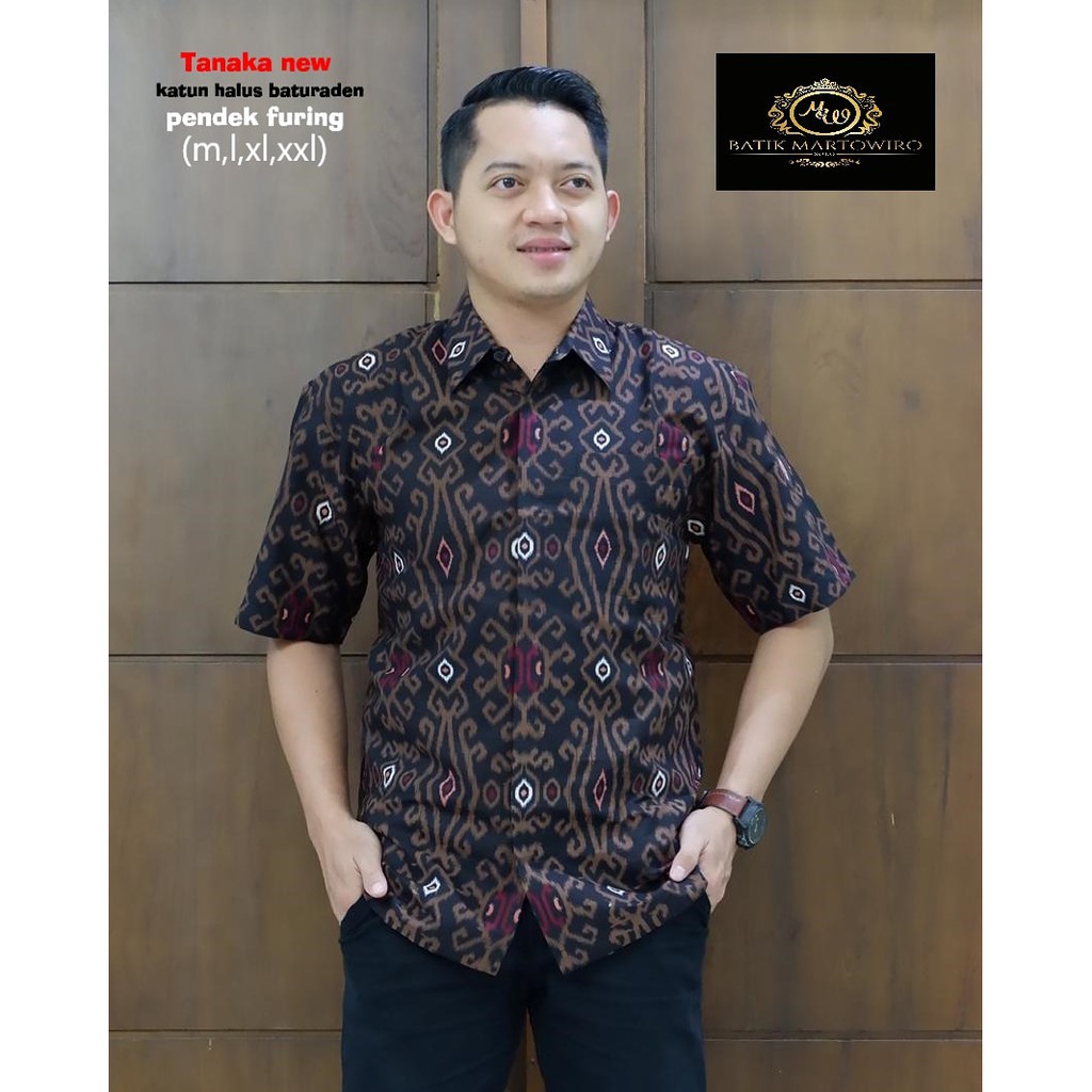 BAJU BATIK PRIA PENDEK TERBARU S M L XL XXL BAJU kemeja batik pria lengan PENDEK PREMIUM