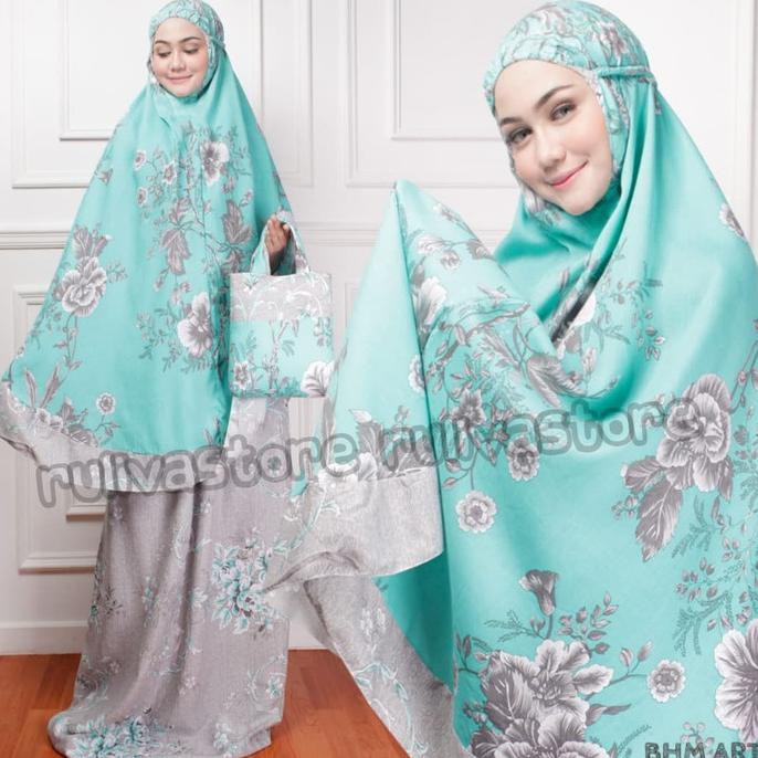 Ori&Terjamin Mukena Rayon Bali Semanggi Free Tas Amplop Dewasa Mukenah Premium - Merah, Xl