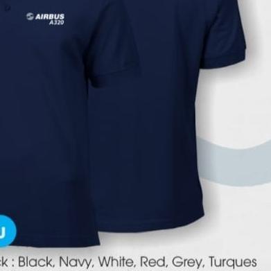 KAOS POLO BAJU DISTRO AIRBUS A320 - Putih, S