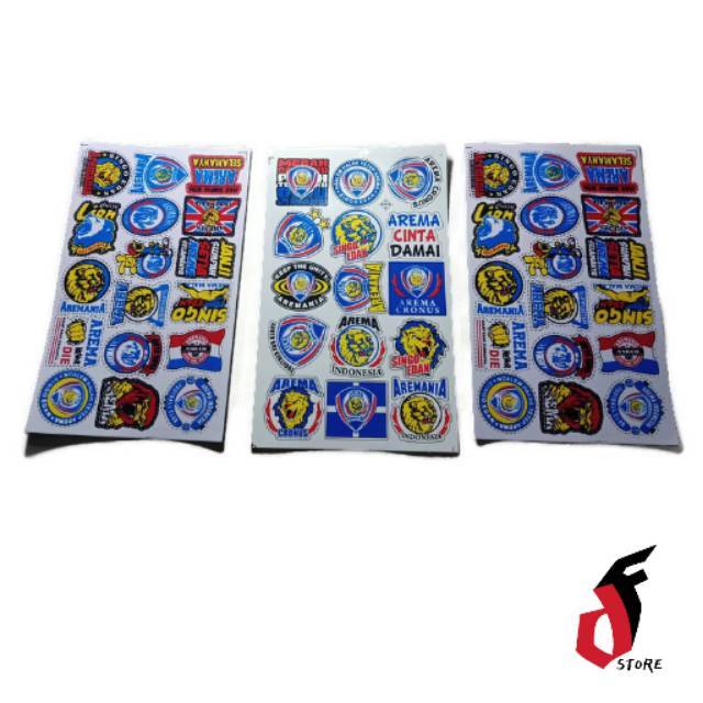 

Stiker Arema malang 3lembar uk.kecil