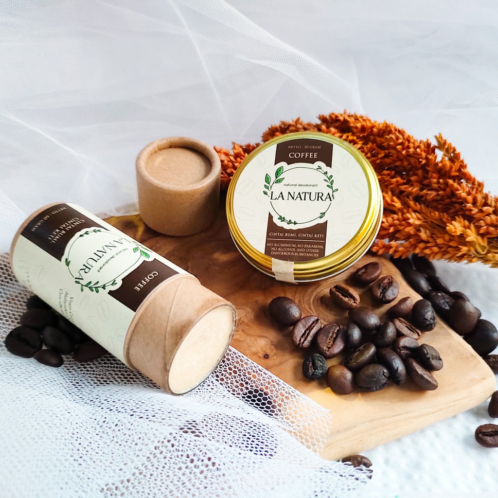Deodoran Alami Balm La natura | Coffee| 100% Natural Deodorant |Lanatura La Natura
