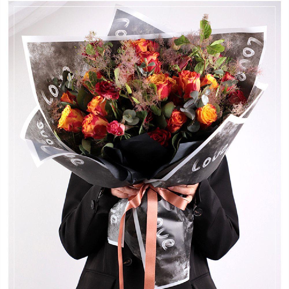 R-flower 20pcs Buket Bunga Flowers Gift Multicolor Kertas Pembungkus Kado