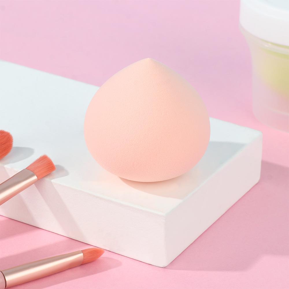 Spons Blender Bentuk Telur Peach Reusable Tahan Lama Untuk Makeup Foundation