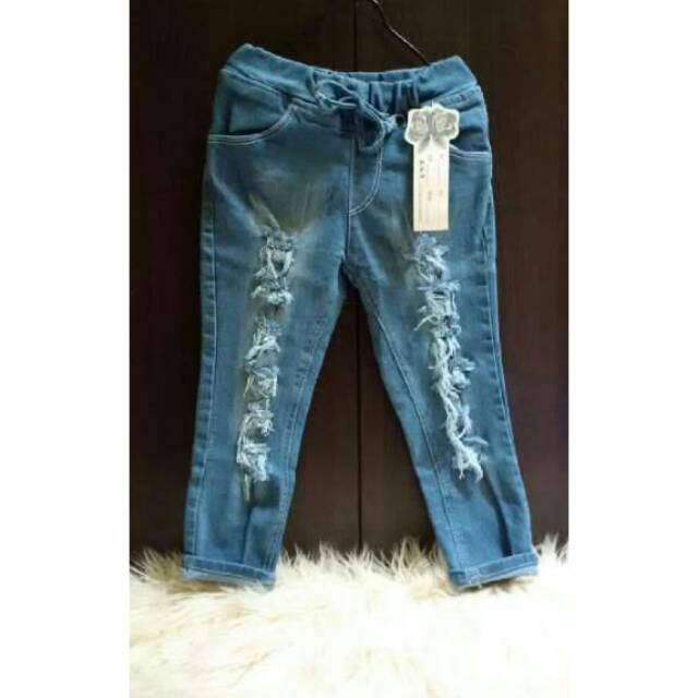 celana jeans ripped anak (SOBEK)