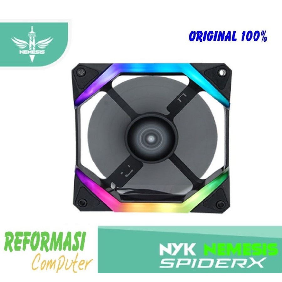 FAN Casing Gaming NYK NEMESIS SPIDER X RGB 12Cm