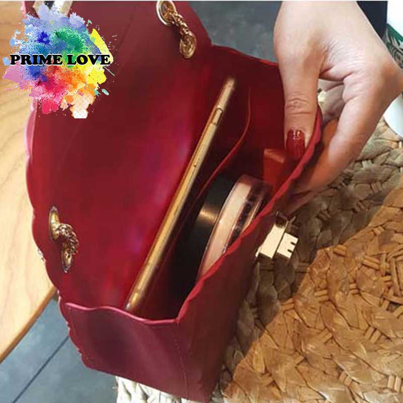 Tas Pesta Wanita Model Selempang Bahu Tali Rantai Motif Jelly Colour Modis &amp; Elegan - TW1826