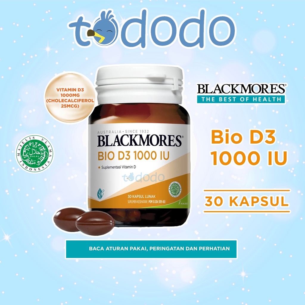 Blackmores Bio D3 1000 IU 30 Kapsul