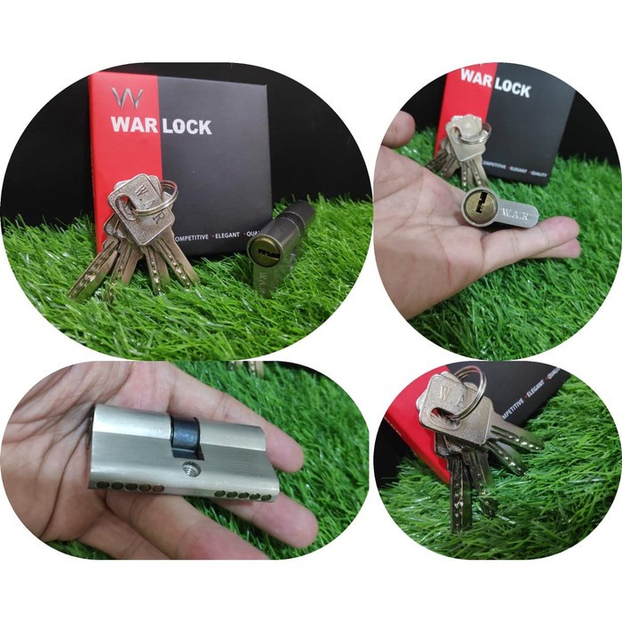 Silinder Kunci Besar WARLOCK Kotak Dompet Cylinder Door Lock Key