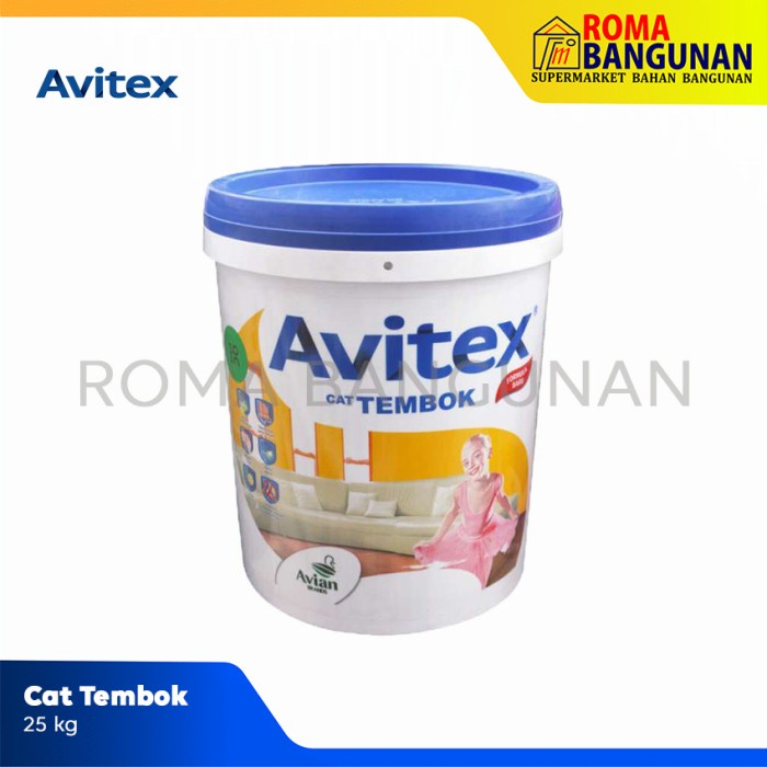 Avitex Emulsion Cat Tembok 25kg Finishing -Marigold